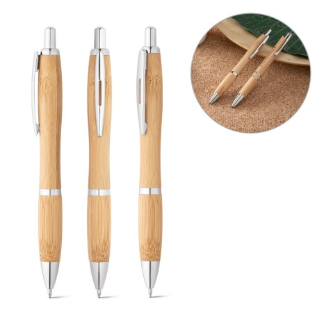 Caneta de Bambu Personalizada com Logomarca