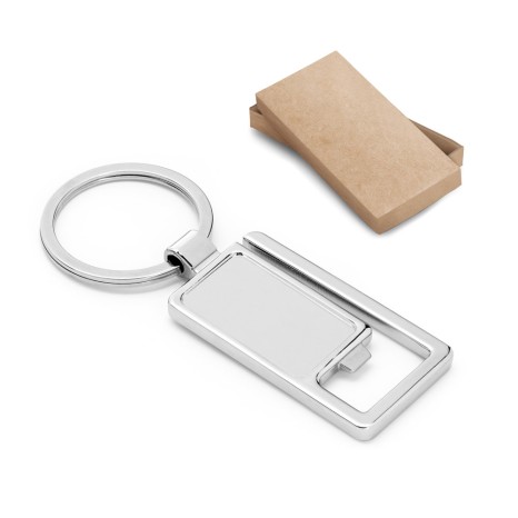 Chaveiro de Metal com Abridor de Garrafas