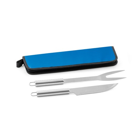 Kit Churrasco 2 Peças com Estojo Colorido Personalizado