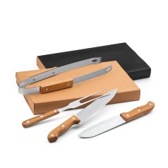 Kit Churrasco com Pegador Personalizado