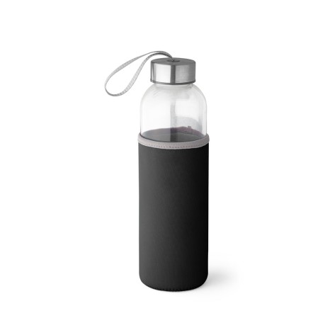 Squeeze de Vidro com Tampa de Aço Inox Personalizado