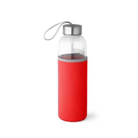 Squeeze de Vidro com Tampa de Aço Inox Personalizado