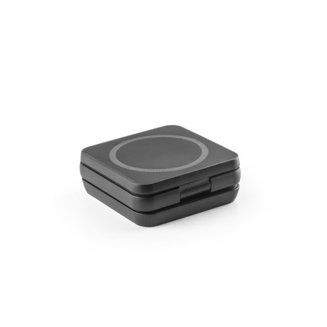 Carregador Magnético Por Indução (Wireless) Super-Rápido Dobrável em Abs 100% Reciclado Que Permite Carregar Três Dispositivos Simultaneamente Promocional