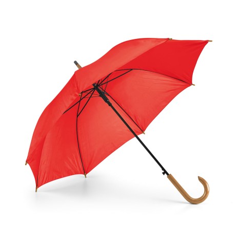 Guarda Chuva 100 cm Automático com Cabo de Madeira