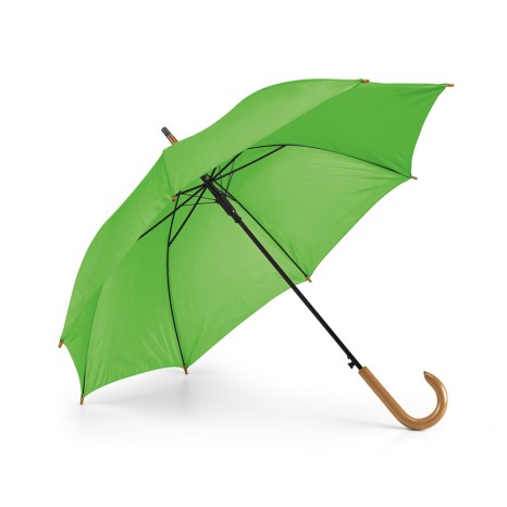 Guarda Chuva 100 cm Automático com Cabo de Madeira