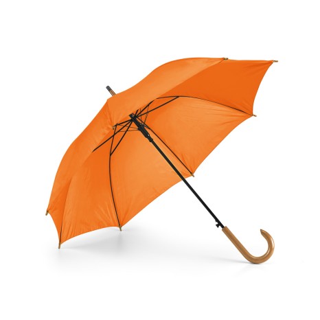 Guarda Chuva 100 cm Automático com Cabo de Madeira