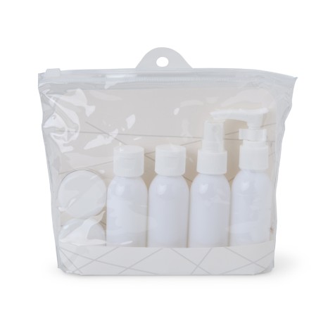 Kit Viagem Plástico 6 Peças Personalizado